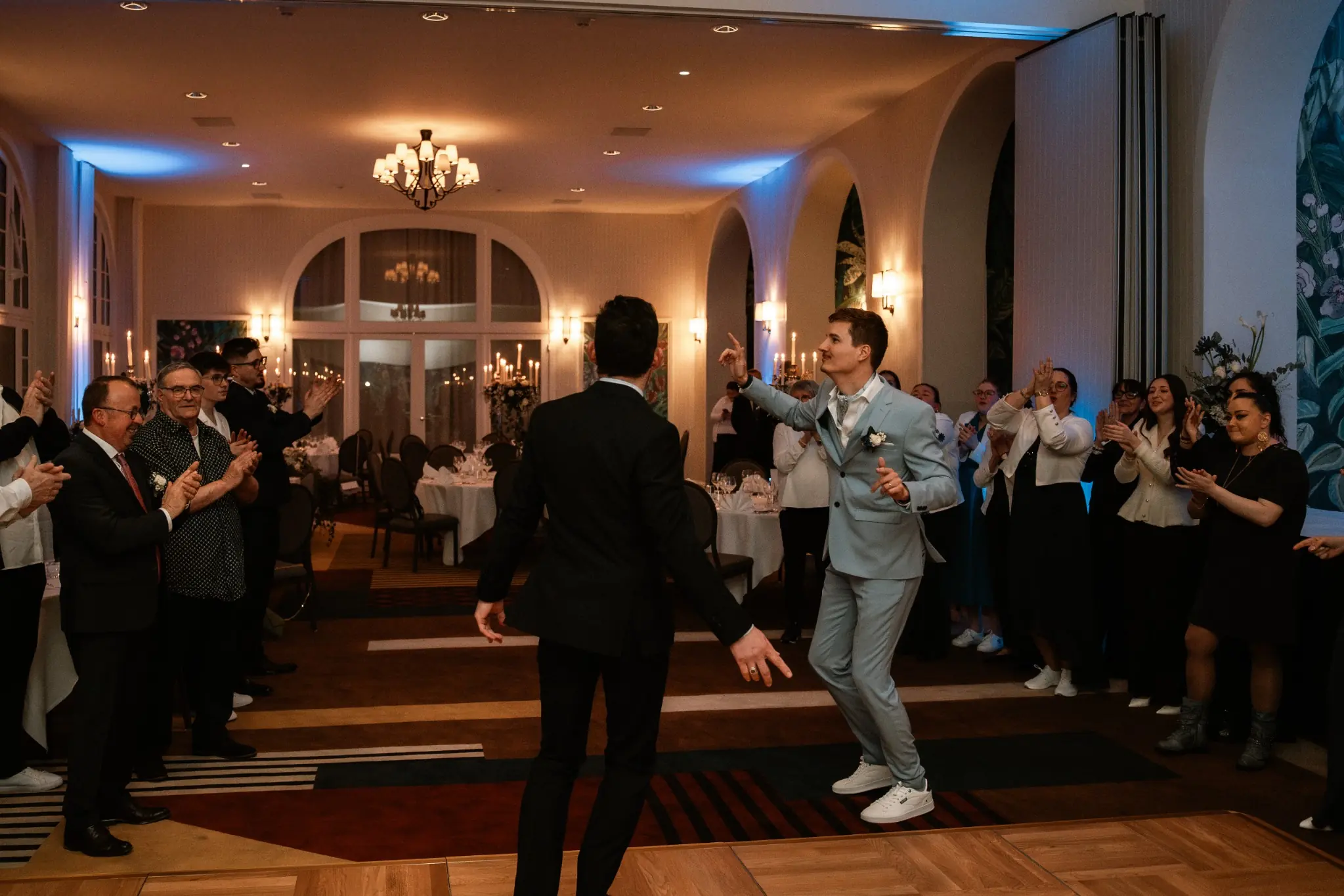 Animation pendant le mariage au Westminster au Touquet