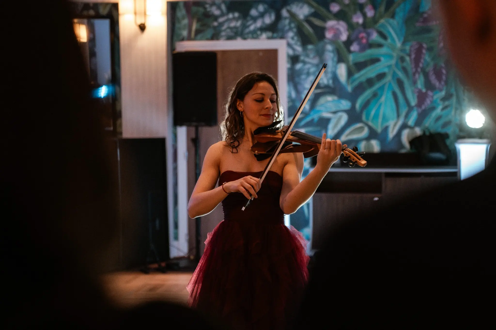 Violoniste partenaire de Lumoria pendant le mariage au Westminster